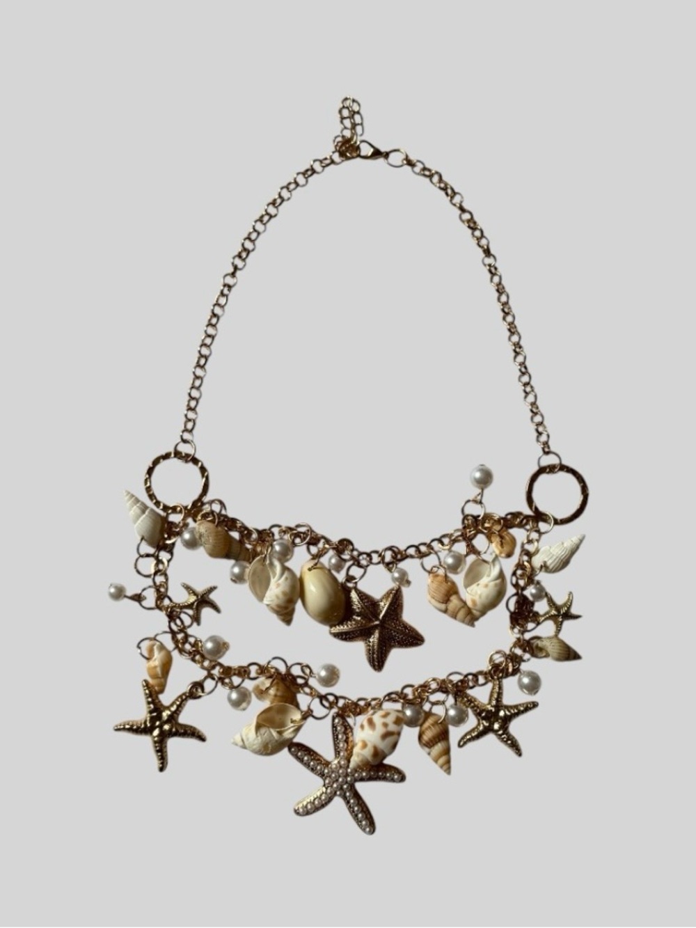 New Beach/Coastal Seashell Statement Necklace